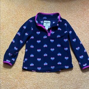 OshKosh B'gosh Navy Heart Pattern Sweatshirt